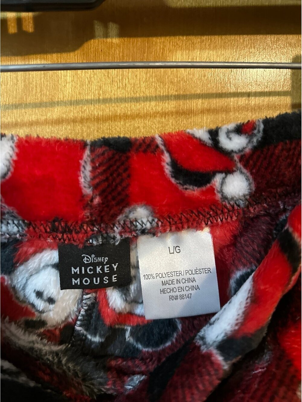 Disney Mickey Mouse pajama pants size large - Picture 2 of 2